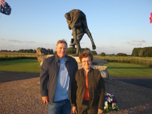 Victor Grieve with his wife Louise at Fromelles July 2007